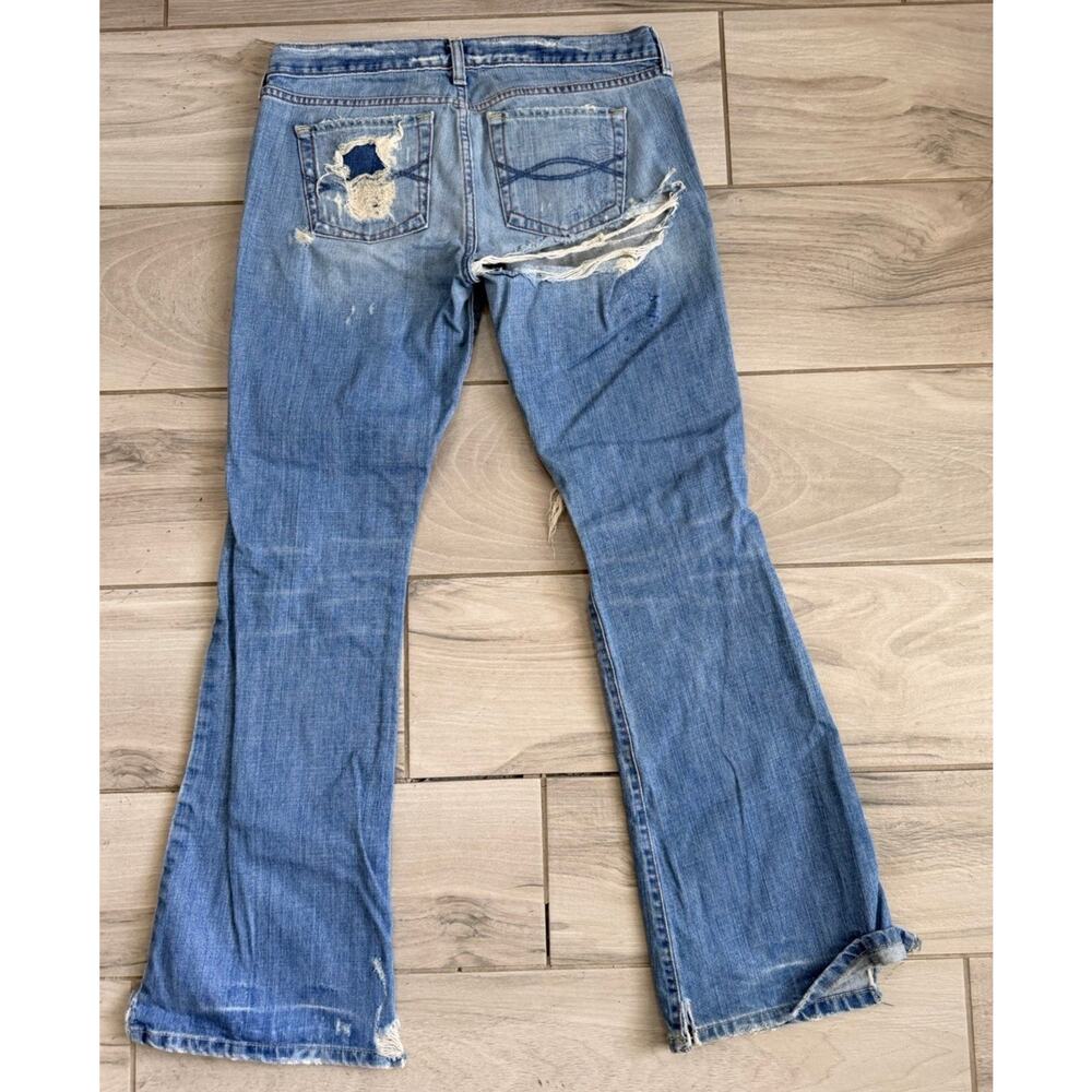 Abercrombie and Fitch A&F Madison Flare Vintage Size 8R Distressed - Picture 3 of 3